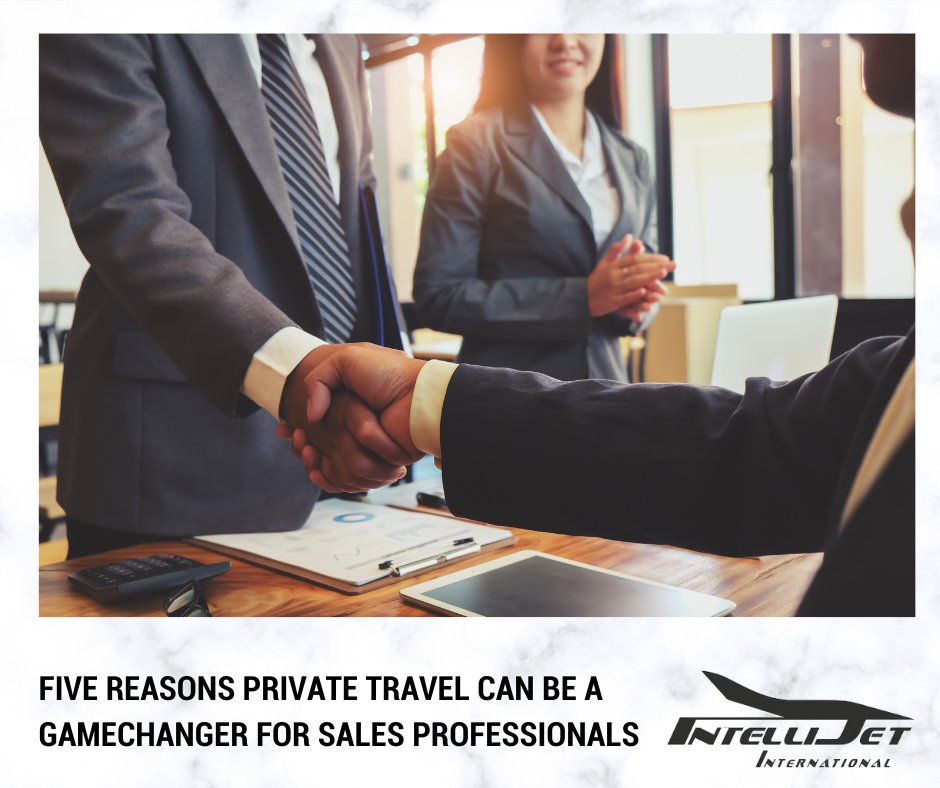 IntelliJet_Intl's tweet photo. Five Ways Private Travel Can Be A Game Changer for Sales Professionals.

https://t.co/uY5XUwEDpp

#salessuccess #privateaviation #salestravel #businesstravel https://t.co/duoVXdLTmS