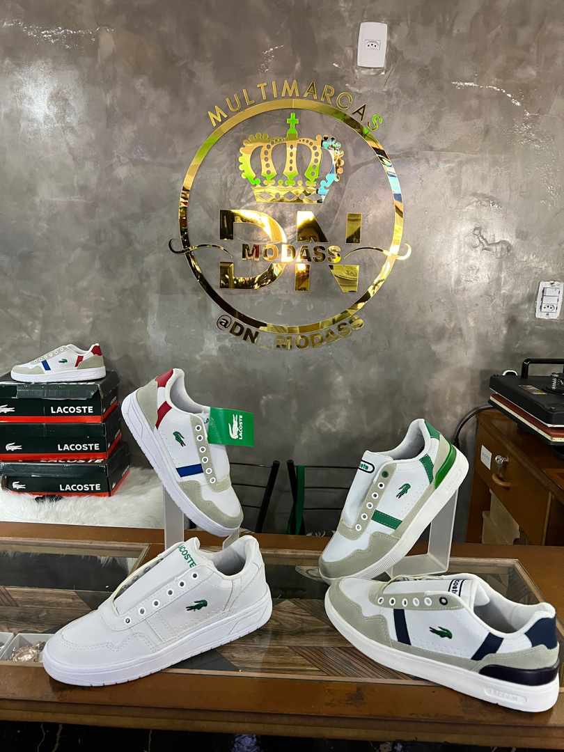 Promoção Tênis Lacoste de 180$ por apenas 99,99$ à vista!!! Poucas unidades 🙅🏾‍♂️ CONSULTAR TAMANHO!!! 💥🔥🚀 seu Papai vai amar!!! 💥🔥🚀