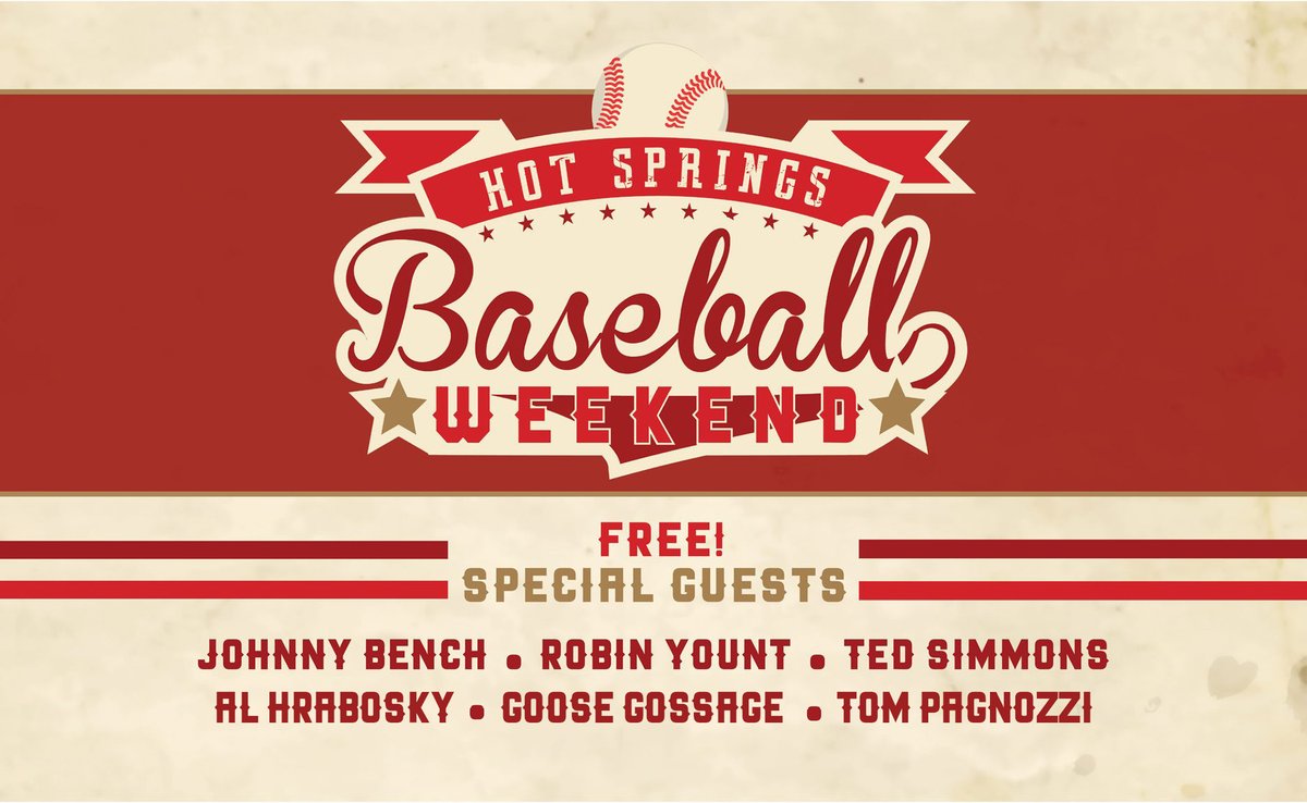 The lineup for this year’s Hot Springs Baseball Weekend is set. It includes a documentary on Yogi Berra; panel discussions with Hall of Famers Robin Yount, Goose Gossage, Ted Simmons and Johnny Bench; a meeting of the Society for American Baseball Research, with Babe Ruth author