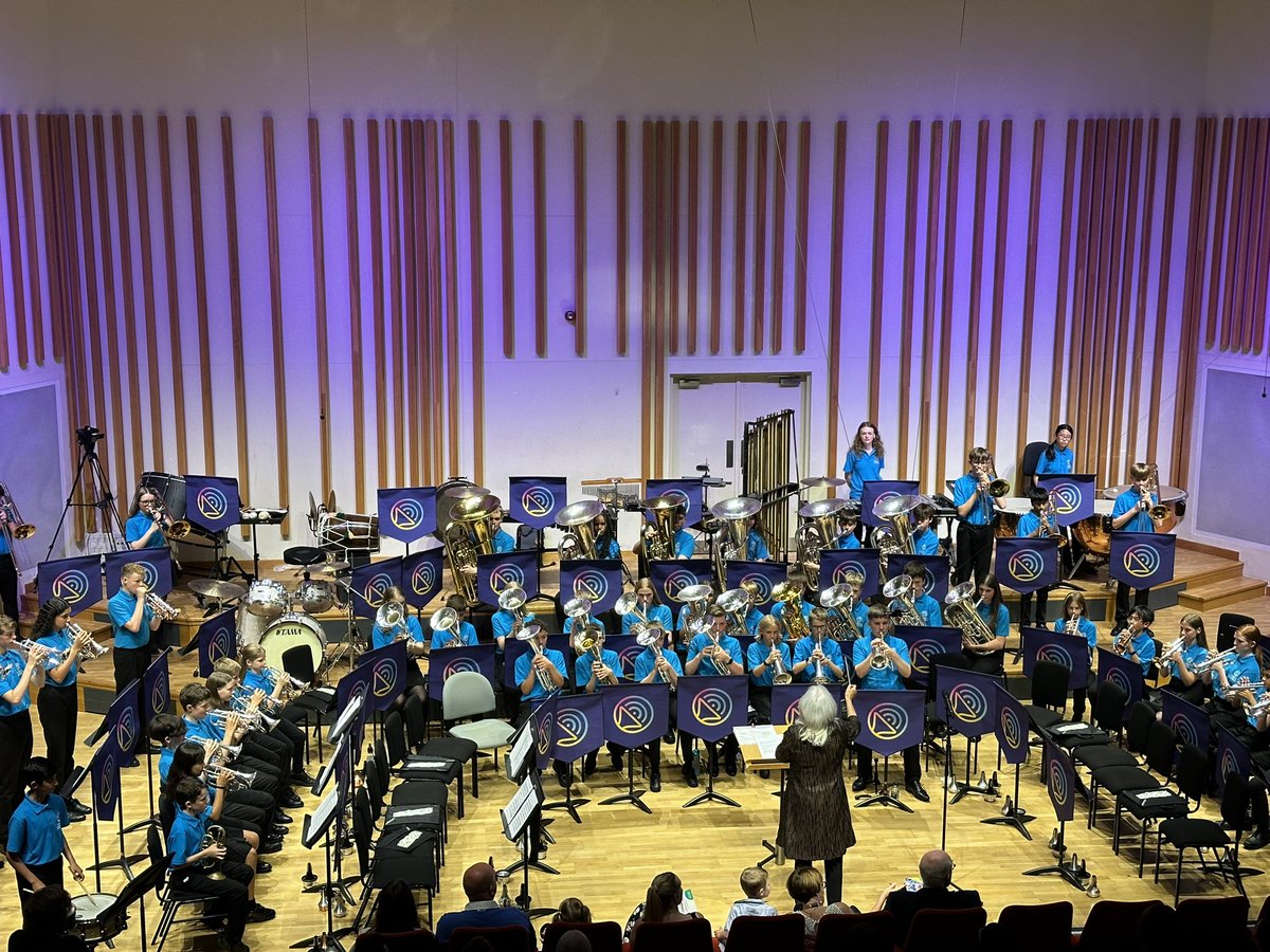 A super afternoon’s entertainment in the heart of Manchester from the <a href="/NYBBGB/">The National Youth Brass Band of Great Britain</a> Childrens Band led by Lynda Nicholson. Inclusive, joyful music making - all with huge smiles