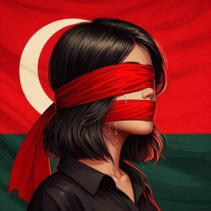 NSnigdha042's tweet photo. We are not mourned đĢ
We are blooded đ´
#RedForJustice
#StudentsInRed
#JusticeInRed
#RedForVictims
#StandAgainstInhumanity
#StandRedForStudents
#RedAgainstInjustice
#BloodOnTheirHands
#SaveBangladeshiStudents
#StepDownSheikhHasina https://t.co/KMO7Dfy3hO