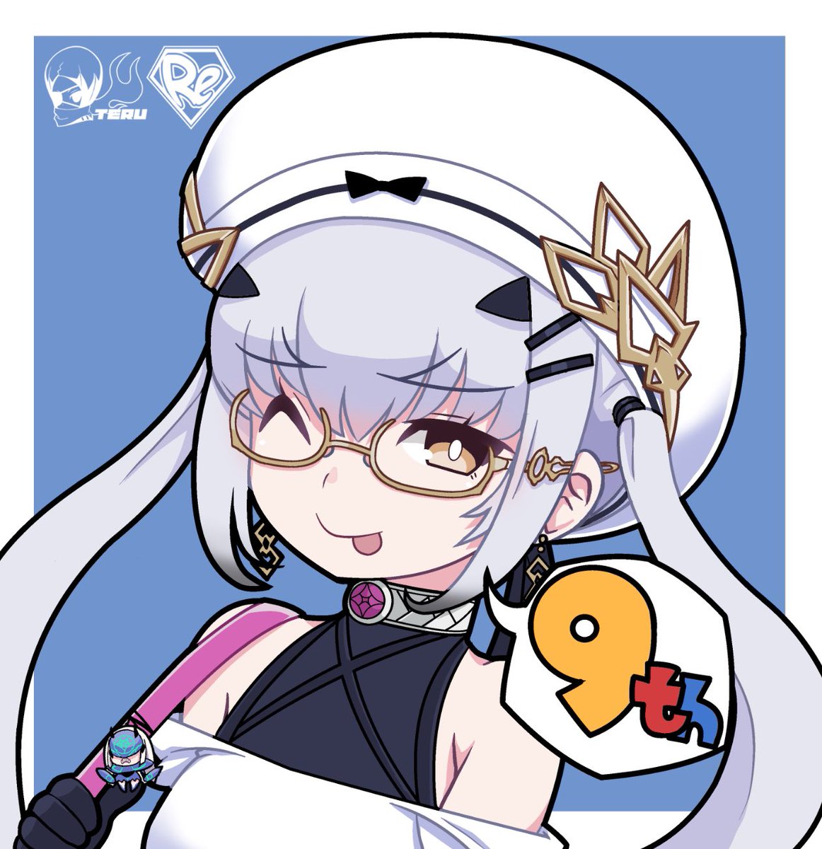 FGO「9周年おめでとうございます! メガネキラーン! #FGOExpo  #FGOフェ」|今泉昭彦 現在お仕事募集中。のイラスト