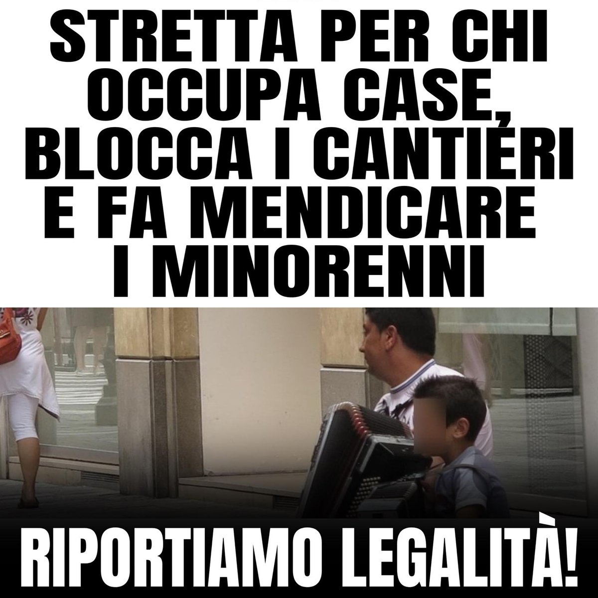 AlessioColzani's tweet photo. ✅ NUOVO DDL #SICUREZZA: STRETTA PER CHI #OCCUPA CASE, #BLOCCA CANTIERI E FA #MENDICARE I MINORENNI

A settembre arriva alla Camera il Nuovo DDL Sicurezza che ha al suo interno importanti norme a favore delle forze dell'ordine, contro le occupazioni e contro le borseggiatrici. https://t.co/YjrNwARpAH