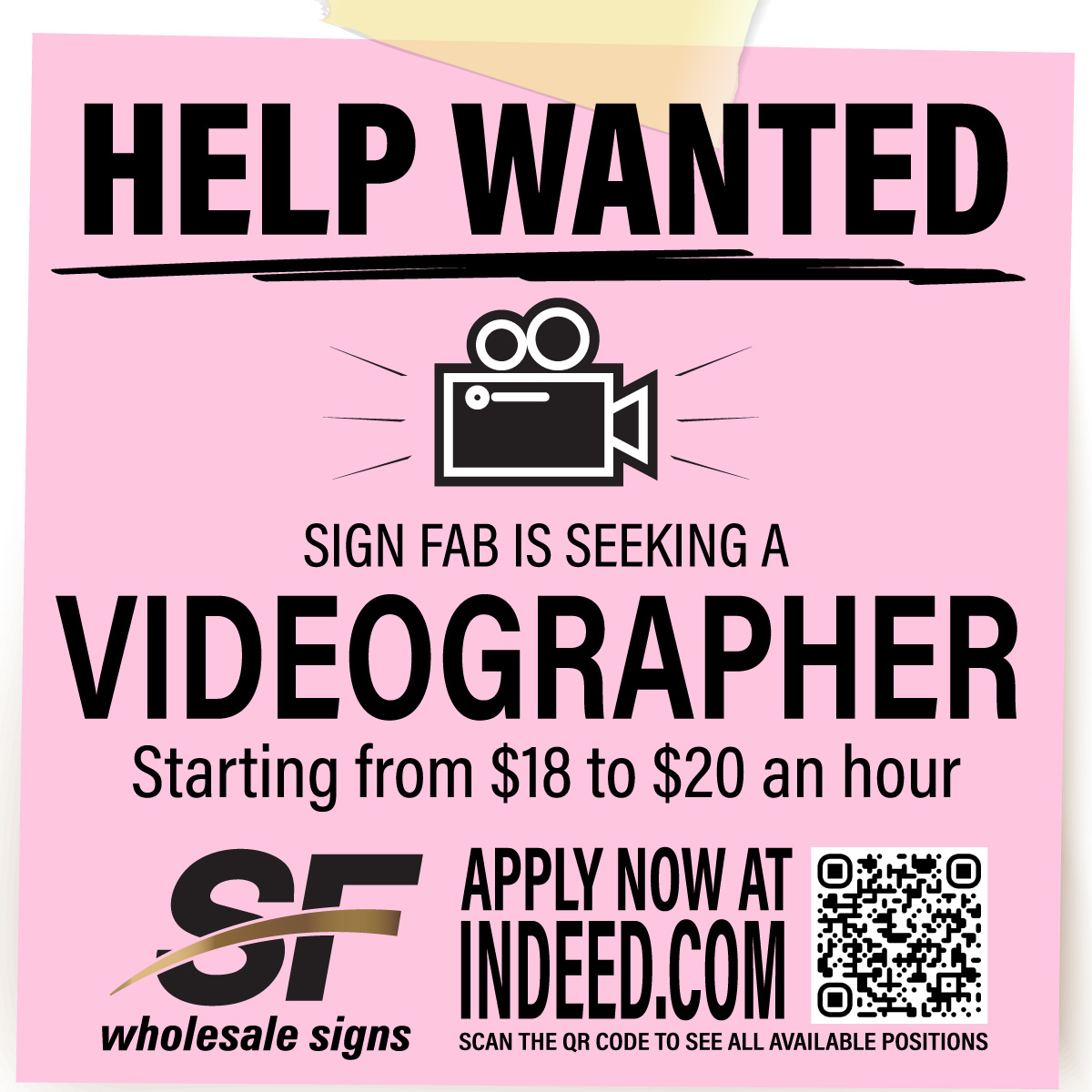 SignFabInc's tweet image. **We're Hiring: #CreativeVideographer Wanted!**
You'll be at the heart of our video production process, taking ownership from #conceptdevelopment all the way to final delivery. 
Apply today! --> indeed.com/cmp/Sign-Fab-I…
#jobs #employment #videographer #applynow #applytoday