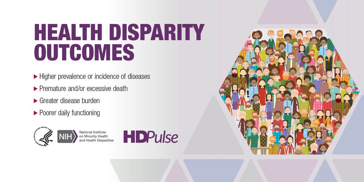 NIMHD's tweet image. Researchers: Need a tool for investigating local #HealthDisparities? Find the resources you need in #HDPulse, by NIMHD! bit.ly/40Kx2IC