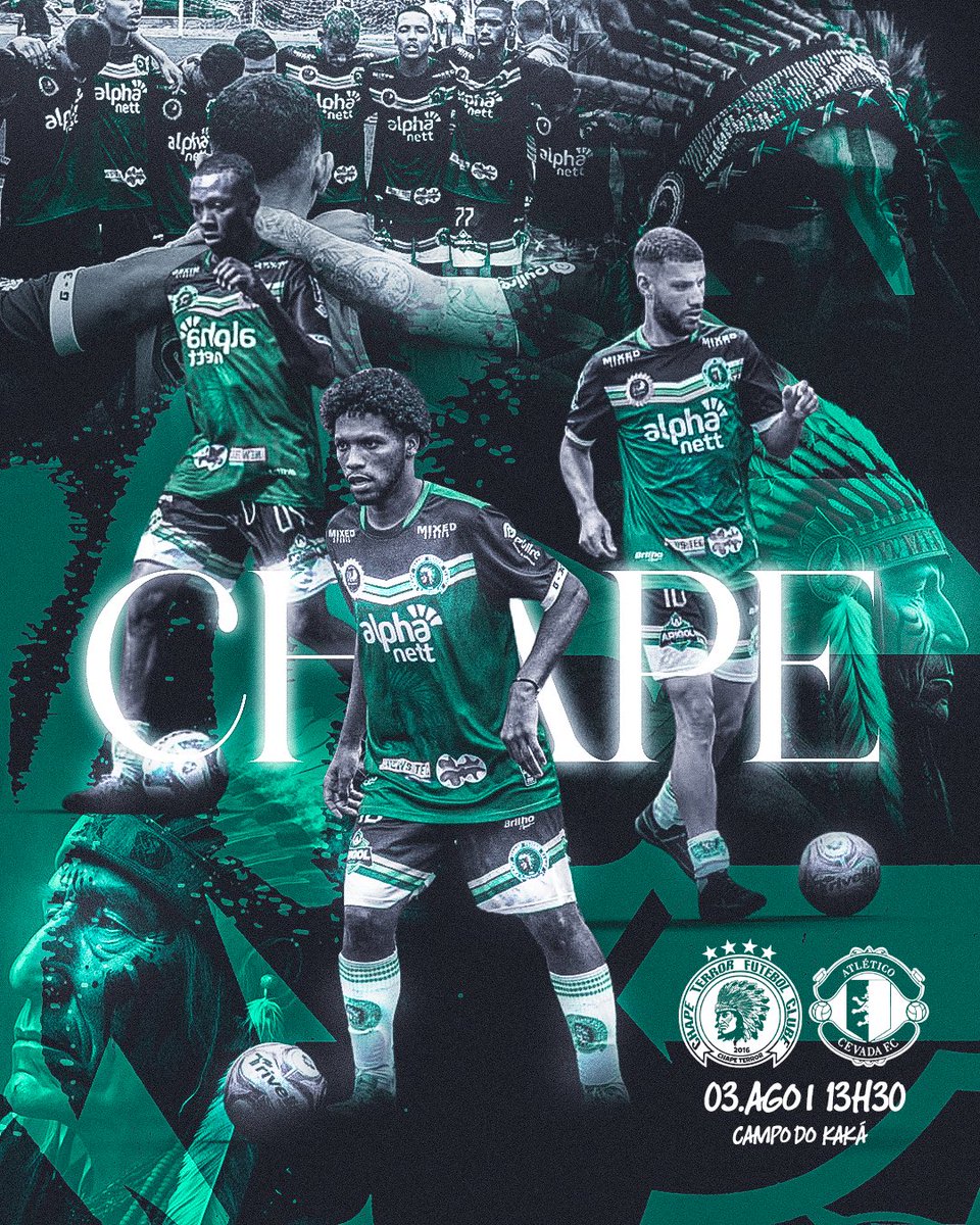 MAIS UMA BATALHA 💚🦇
Pra cima, Chape Terror 💪🏻 

A tropa do Morcego encara amanhã (3) o Atlético Cevada, às 13h30, no campo do Kaká - Penha. Jogo válido pela segunda rodada da Liga Prime Série A. 

Vamos buscar a segunda vitória consecutiva.

VAMO VAMO CHAPE💚🤍🦇