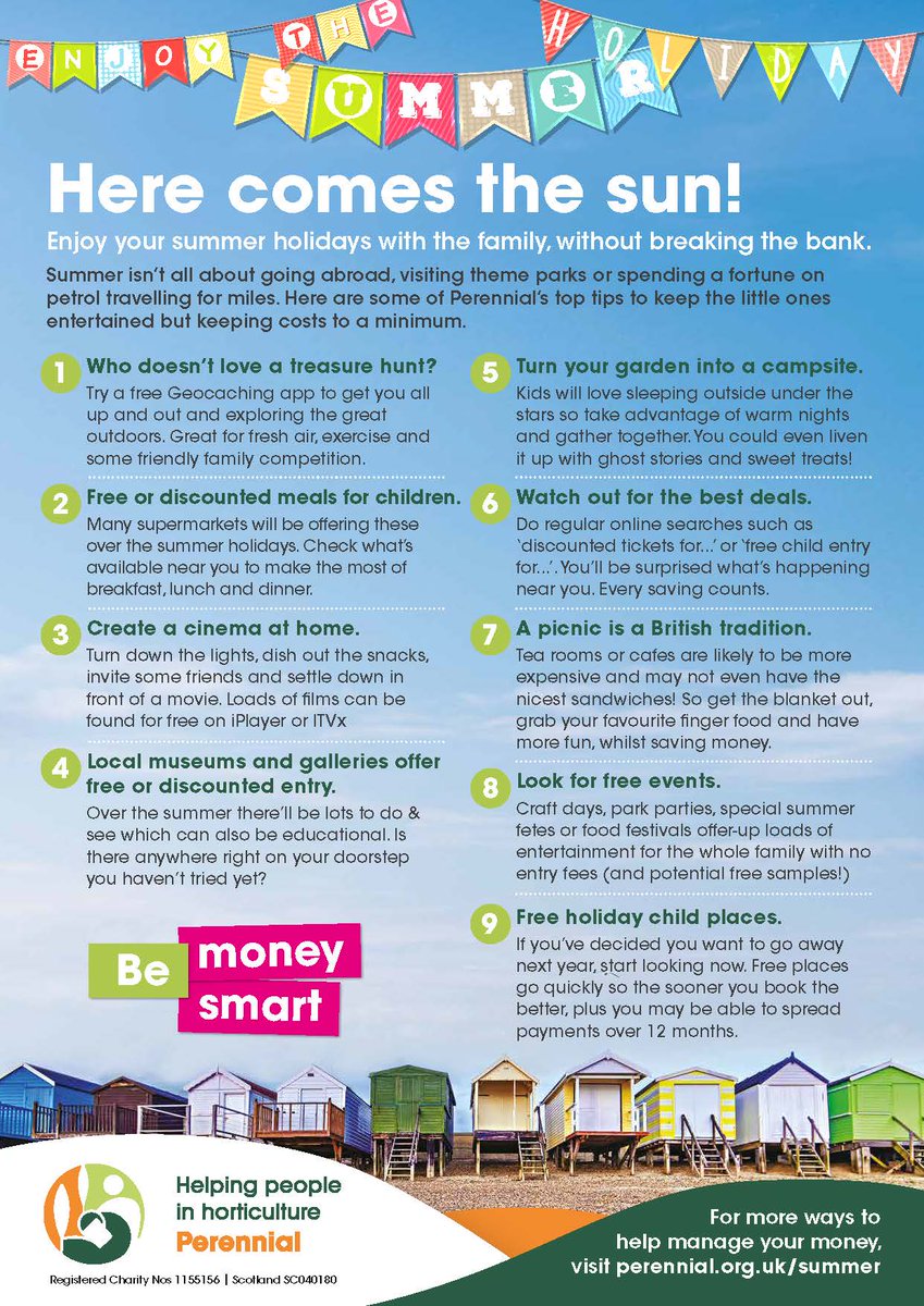 We're celebrating our partnership with <a href="/PerennialGRBS/">Perennial</a>  
during the summer holidays. 

Check out <a href="/PerennialGRBS/">Perennial</a>' top tips to keep the little ones entertained this summer without breaking the bank. 

You'll find plenty of ideas here: perennial.org.uk/about-us/news/… #PerennialHelps