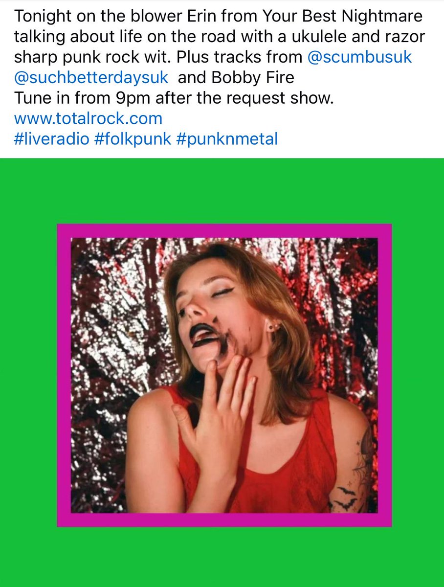 SuchBetterDays's tweet photo. tune in tonight to catch us on total rock radio! https://t.co/5BnVbj5yVS