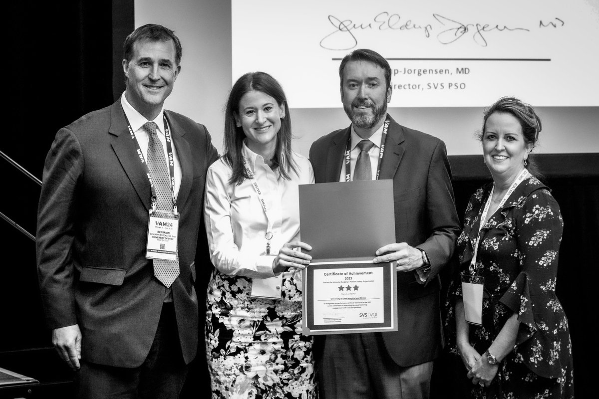 UofUSurgery (@uofusurgery) on Twitter photo We're thrilled to share that <a href="/UofUVascular/">University of Utah Vascular Surgery</a> has earned 3-stars in the Vascular Quality Initiative Registry Participation Award Program for the 8th consecutive year! This honor reflects our commitment to patient safety and quality care. Congrats to our team for their great work! We're thrilled to share that <a href="/UofUVascular/">University of Utah Vascular Surgery</a> has earned 3-stars in the Vascular Quality Initiative Registry Participation Award Program for the 8th consecutive year! This honor reflects our commitment to patient safety and quality care. Congrats to our team for their great work!