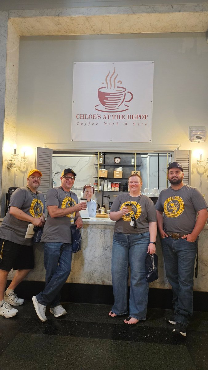 Businesses are growing in Denison to support globitech &amp; TI. Thanks Chloe's for the great coffee!! #dhs1 #chloes #globitech #ti #katydepot