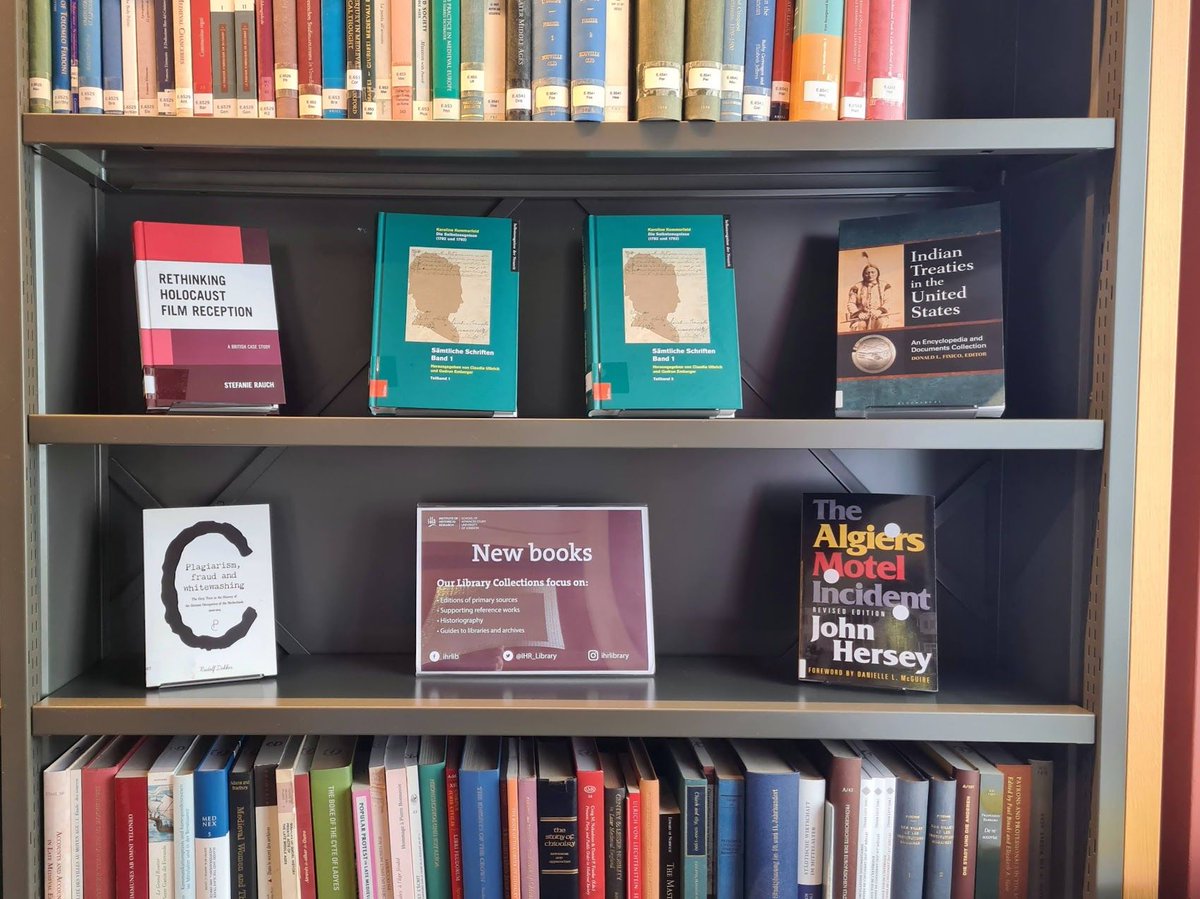 IHR_Library's tweet photo. More new books for readers to browse on the 1st and 2nd floors, including the personal writings of 18th century Austrian actress Karoline Schulze-Kummerfeld.
#librarytwitter https://t.co/KmdZHOcQ20