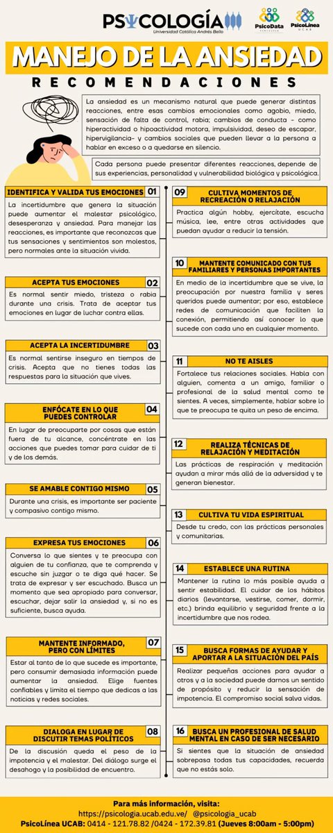 DannySocorro's tweet photo. ¿Estás ANSIOSO?
@psicologia_ucab preparó esto para ti👇🏻 https://t.co/gPw5jj3y2w