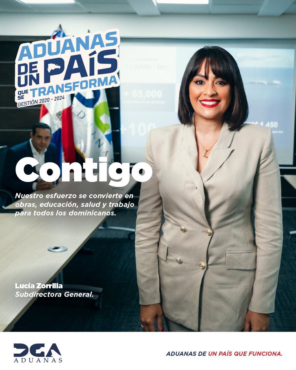 Luzorrilla's tweet photo. Orgullosos de todo lo que hasta hoy hemos logrado, y llenos de optimismo por todo lo que vendrá, porque juntos seguiremos trabajando incansablemente con @sanzlovaton desde @aduanasrd por el desarrollo de nuestro país!

Vamos!!! 
.
.
#AduanasRDSeTransforma https://t.co/0AAvslH1q9