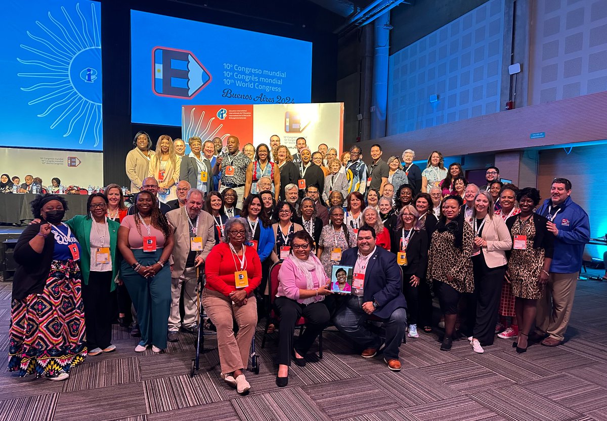 The <a href="/NEAToday/">NEA</a> delegates to the @EduInt 10th #EICongress have been truly inspiring in their work building partnerships with fellow educators across the world while also collaborating on the urgent work to ensure that quality public education for every student is a global right.