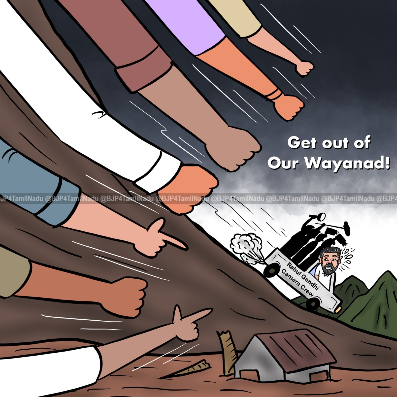 BJP Tamilnadu on X: "Tourist MP @RahulGandhi faced public backlash during his visit to the landslide-affected areas of Wayanad https://t.co/gUnDBw395K" / X