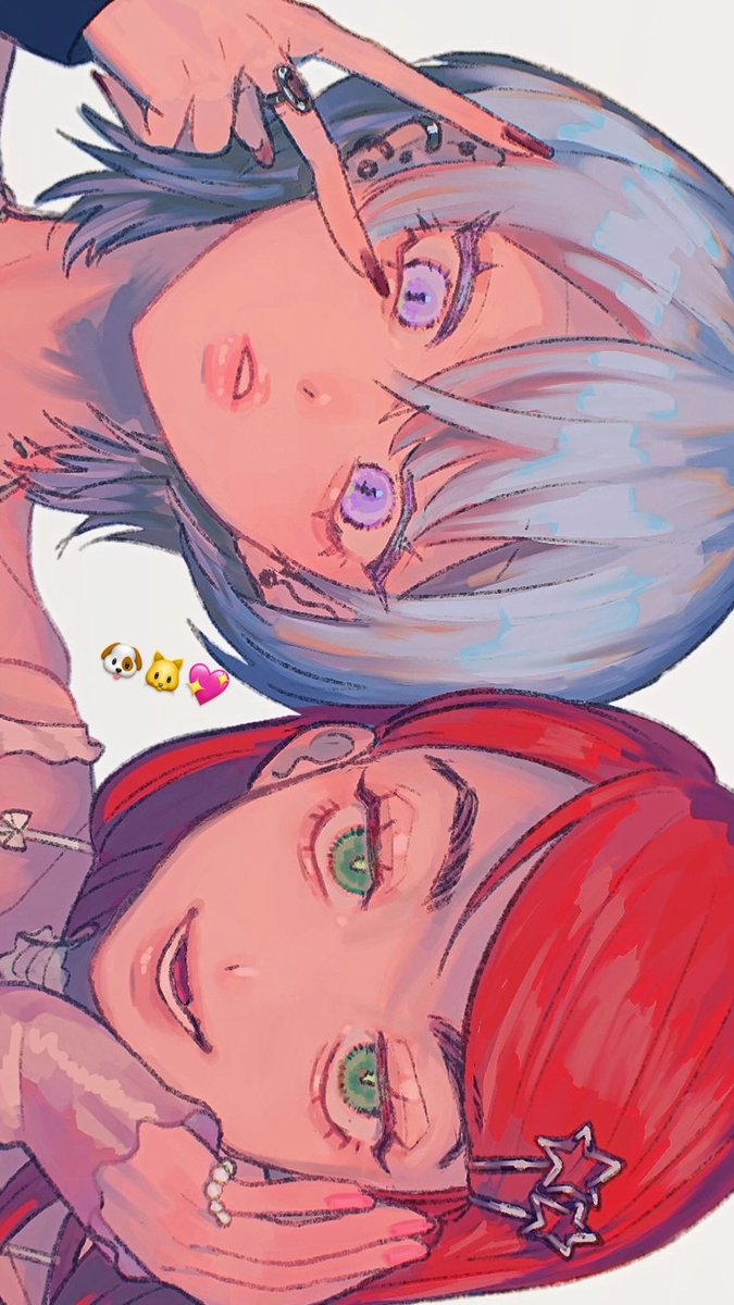 sen03p's tweet photo. #oc 🐱🐶💖 https://t.co/AR2GwMionQ