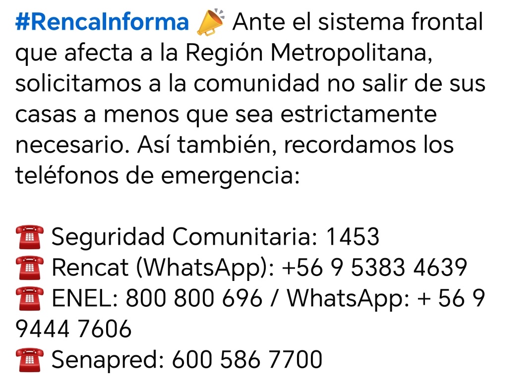#RencaInforma #Renca <a href="/Muni_Renca/">Municipalidad Renca</a>