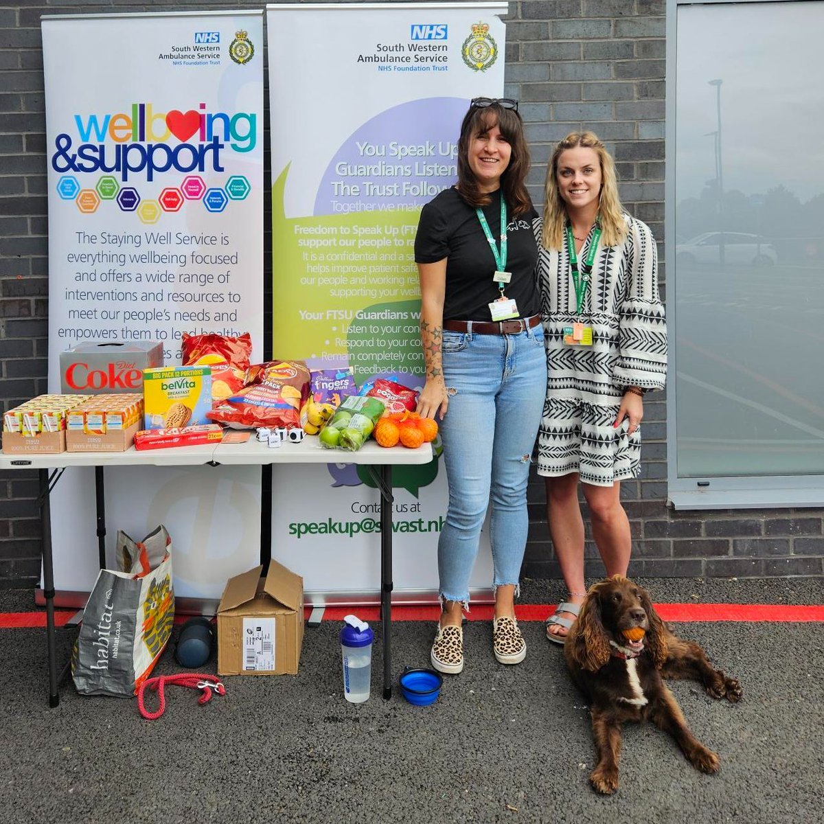 South Western Ambulance Charity ππ (@swa_charity) on Twitter photo The <a href="/swasFT/">South Western Ambulance Service</a> Staying Well Team are visiting some of the Emergency Departments across the South West this summer to give their support to hard working staff. In Exeter they were joined by this gorgeous wellbeing dog. Charity donations have funded extra refreshment treats too. The <a href="/swasFT/">South Western Ambulance Service</a> Staying Well Team are visiting some of the Emergency Departments across the South West this summer to give their support to hard working staff. In Exeter they were joined by this gorgeous wellbeing dog. Charity donations have funded extra refreshment treats too.