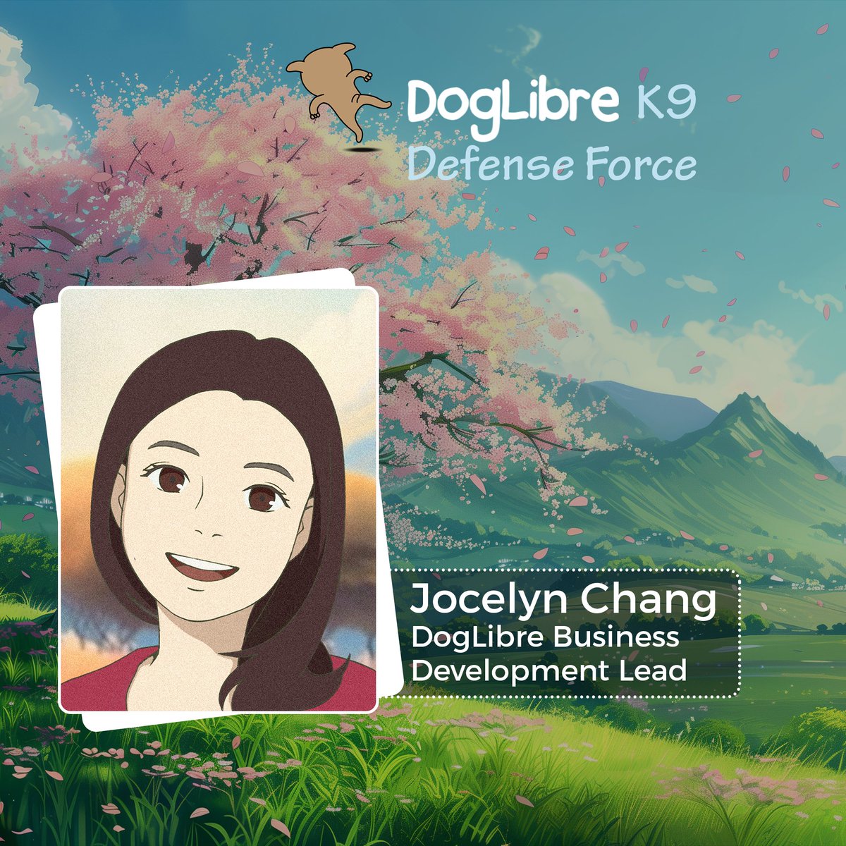 Introducing Jocelyn, our Business Development Lead! 🚀 Formerly with MakerDAO, <a href="/joce_chang/">Jocelyn Chang</a> excels at building partnerships and driving growth. As a loving dog owner, she’s thrilled to support DogLibre’s mission! 🐾💖 #K9DefenseForce #DogLibre