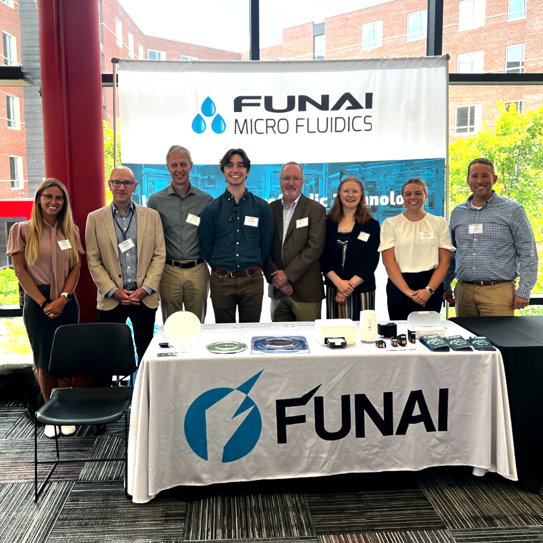 FunaiSolutions's tweet image. We had an incredible time at the NNCI Nano and Additive Manufacturing Summit at the University of Louisville! 🌟 
#PoweredByFunai #MicrofluidicMasters #NanoSummit2024 #Nanotech #microfluidics #microfluidicstechnology