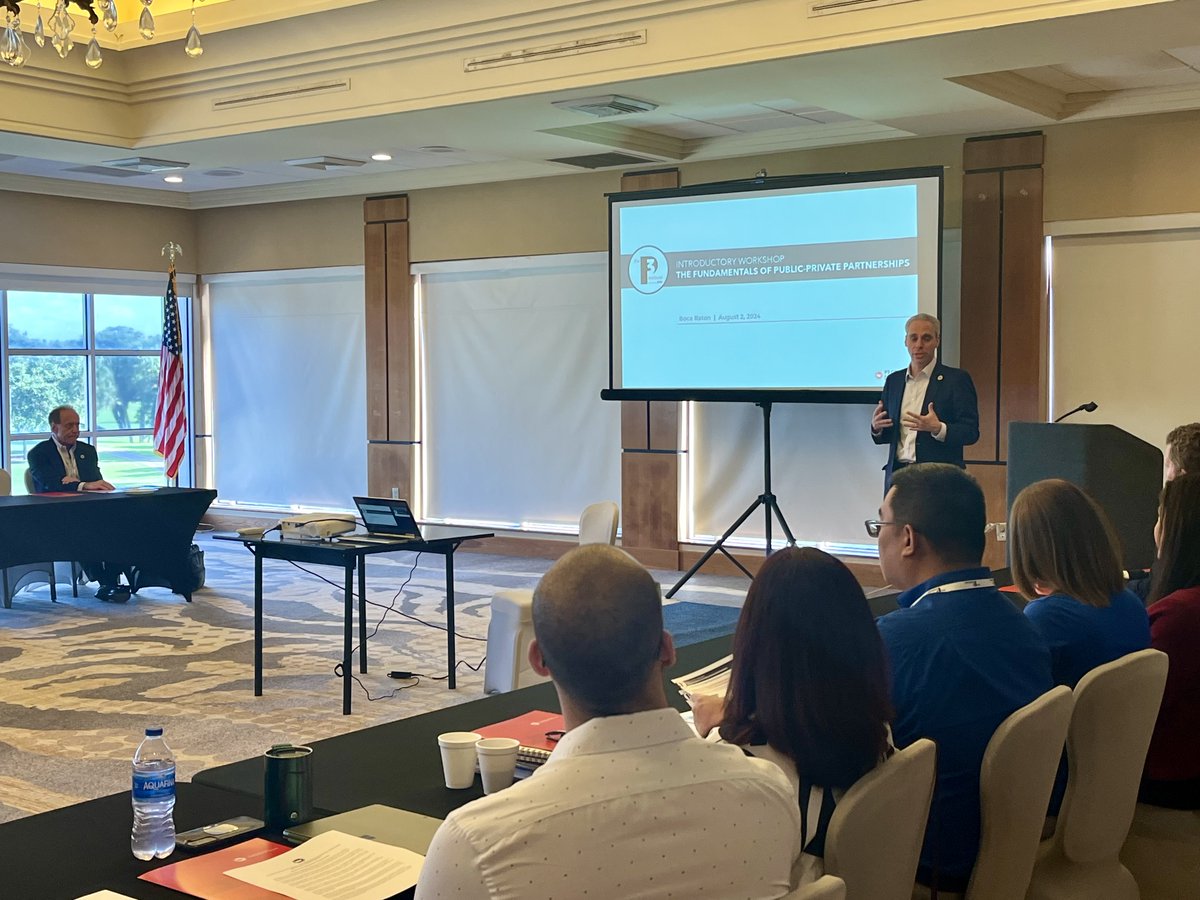 AIAI (@aiai_infra) on Twitter photo Excited to be in #BocaRaton today on behalf of the <a href="/usmayors/">U.S. Mayors</a> #P3Institute presenting a workshop to local mayors and public officials on the fundamentals of #P3. Many thanks to <a href="/ScottSingerUSA/">Mayor Scott Singer</a> for hosting the event. #TheP3People Excited to be in #BocaRaton today on behalf of the <a href="/usmayors/">U.S. Mayors</a> #P3Institute presenting a workshop to local mayors and public officials on the fundamentals of #P3. Many thanks to <a href="/ScottSingerUSA/">Mayor Scott Singer</a> for hosting the event. #TheP3People
