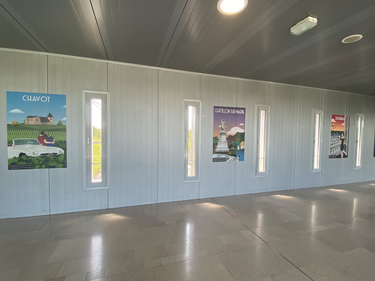 En gare de Champagne-Ardenne, une superbe exposition d’affiches sur la Champagne : Reims, Epernay, Châlons-en-Champagne, Rilly la Montagne,…
A découvrir d’urgence…. Une expo made by <a href="/ConnectGares/">SNCF Gares & Connexions</a>, conçue par Philippe Joudart et réalisée par Alain Couvreur…