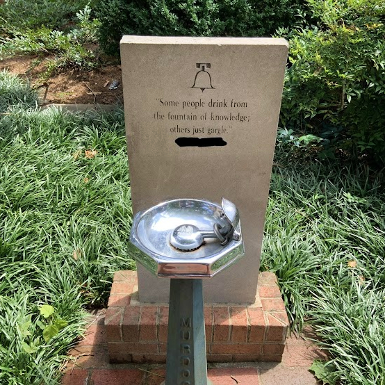 How else would the new guys discover all the great spots on campus (like our favorite water fountain) if we didn't partner them up with seniors for the Big Brother/Little Brother Scavenger Hunt?