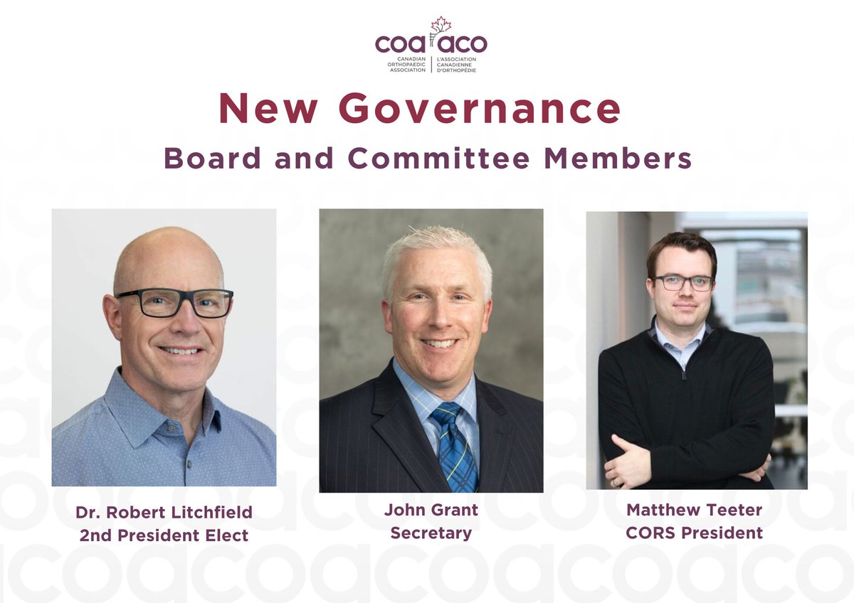 CdnOrthoAssoc's tweet image. Congratulations to the newly appointed Directors, Committee Chairs, and Members who were inducted at the Your COA session during the recent Annual Meeting in Halifax.

Over 178 volunteer leaders contribute their time, ideas, and expertise to the various committees that make up…