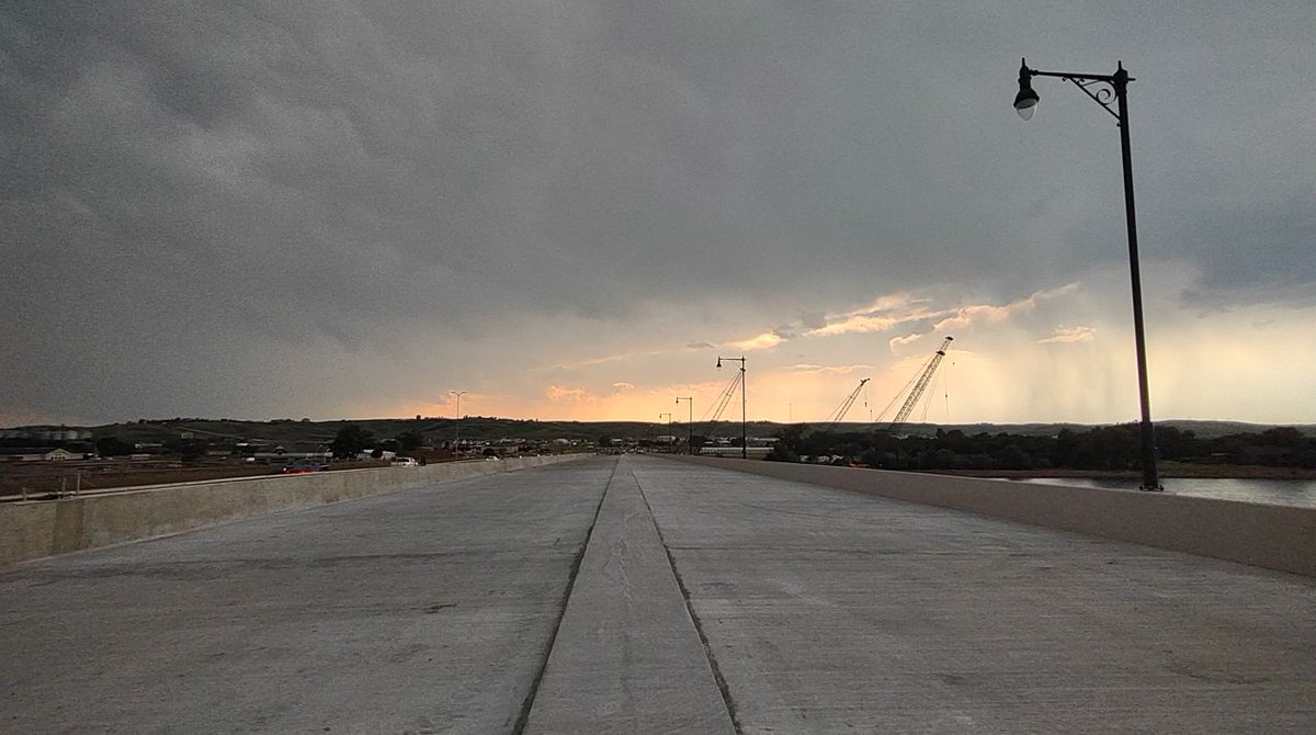 SouthDakotaDOT's tweet photo. August has arrived, and crews have worked hard to open the new bridge. In fact, the morning of Aug. 1 was the last time traffic traveled on the existing bridge.
Keep up to date on photos, videos, and construction: https://t.co/freOZY9HBs.
#SDDOT #SD511 #PierreFortPierreBridge https://t.co/MZIdK74Tej