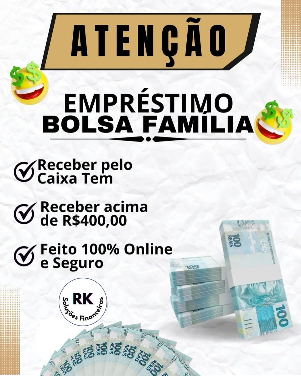Beneficiários do bolsa família, tem crédito com a gente!
Corre aqui e faça uma simulação! ✨