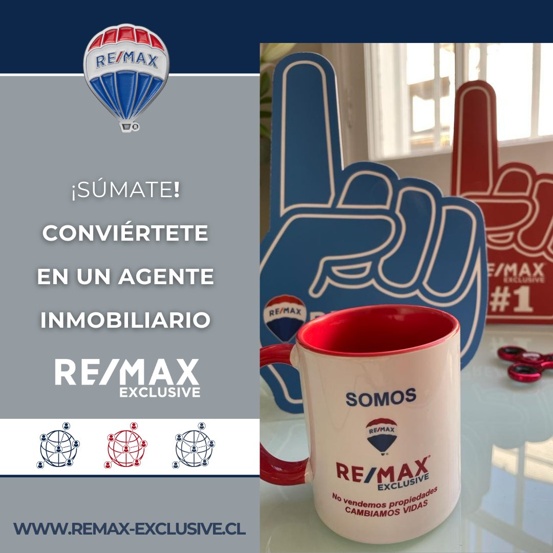 𝗖𝗢𝗡É𝗖𝗧𝗔𝗧𝗘, 𝗖𝗢𝗟𝗔𝗕𝗢𝗥𝗔 𝗬 𝗖𝗥𝗘𝗖𝗘 𝗝𝗨𝗡𝗧𝗢 𝗔 𝗡𝗢𝗦𝗢𝗧𝗥𝗢𝗦 

En RE/MAX 🔴⚪🔵 sabemos que el poder de las relaciones abre las puertas del éxito en el mundo de los bienes raíces. ✅

¡Hagamos 𝗡𝗘𝗧𝗪𝗢𝗥𝗞𝗜𝗡𝗚 𝗜𝗡𝗠𝗢𝗕𝗜𝗟𝗜𝗔𝗥𝗜𝗢! 🏡🌎 

#Networking