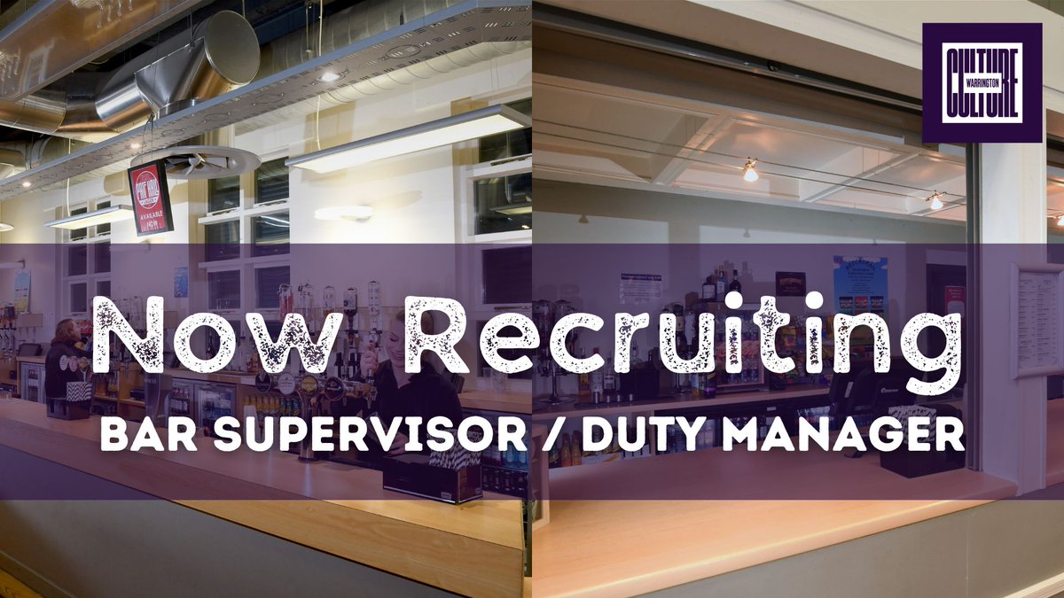 Culture_WA's tweet image. 🚨 WE'RE RECRUITING 🚨 [1/3]

Want to be a part of our growing team at the heart of Warrington?

We're looking for two hospitality maestros to play an integral part in Culture Warrington's next chapter.

📷 Deadline for both roles: 19 August
