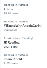 Kat4e4's tweet photo. #NoDebateIsOver #LetWomenSpeak 
#WomenWontWheesht #WomensLivesMatter 
#MVAW #YesAllWomen #RespectMySex ♀️

#SaveWomensSports #Olympics2024Paris #auspol 
#IStandWithWomen #IStandWithAngelaCarini 
#TheyCallMeTerf #AdultHumanFemale #IStandWithJKRowling #Olympics #SexMatters https://t.co/WpjMV6c9NL