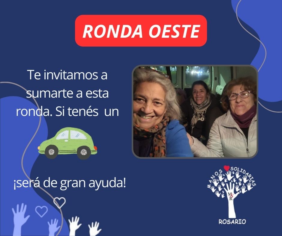 Cada martes junto a la cocina voluntaria del #jockey Club #Rosario recorremos el Oeste de la ciudad para compartir un plato de comida caliente. Te invitamos a ser voluntaria/o de Manos, cocinando, caminando o con tu auto para poder alcanzar la olla a más personas.  Contactanos
