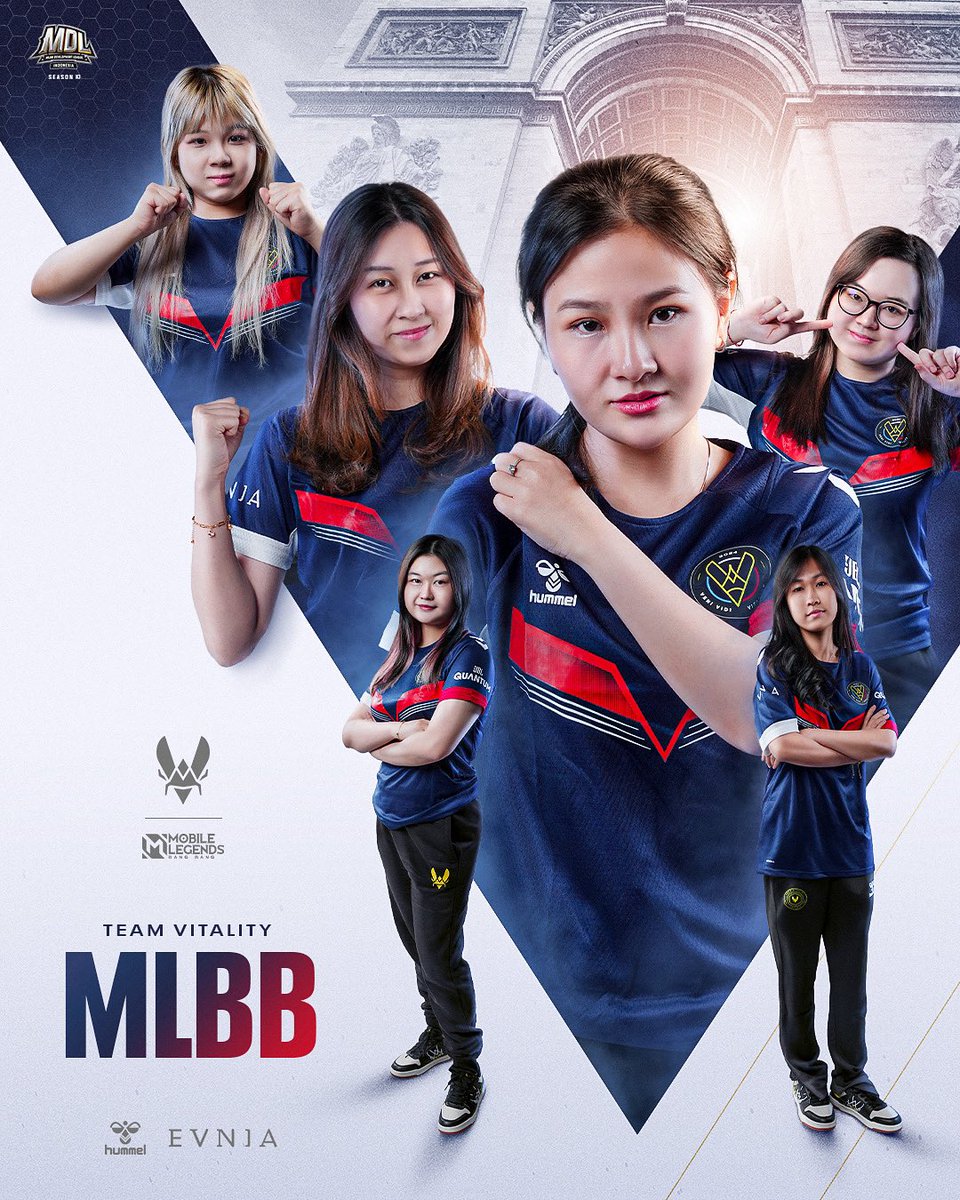 Team Vitality MLBB (@vitalitymlbb) on Twitter photo Proud to announce our roster for MDL ID Season 10! 🐝
Meet our amazing lineup:
<a href="/ChelZ_999/">ChelZ🐝</a> as Gold Laner
<a href="/viorelleval_/">VIT Vival</a> as Jungler
<a href="/cindylaurenttt/">cindylaurentt</a> as Mid Laner
<a href="/viviindrawaty/">Vivian</a> as Roamer
<a href="/fumi_ekoo/">Venny fumieko chain</a> as EXP Laner
Venom as Gold Laner
#MLBB #MDLID Proud to announce our roster for MDL ID Season 10! 🐝
Meet our amazing lineup:
<a href="/ChelZ_999/">ChelZ🐝</a> as Gold Laner
<a href="/viorelleval_/">VIT Vival</a> as Jungler
<a href="/cindylaurenttt/">cindylaurentt</a> as Mid Laner
<a href="/viviindrawaty/">Vivian</a> as Roamer
<a href="/fumi_ekoo/">Venny fumieko chain</a> as EXP Laner
Venom as Gold Laner
#MLBB #MDLID