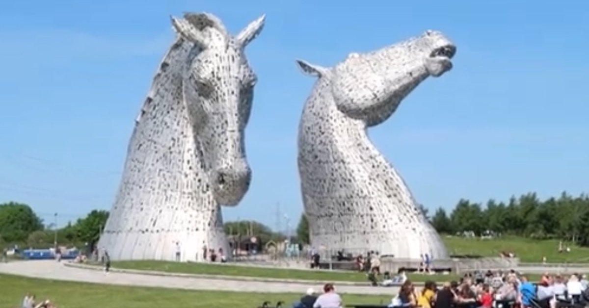 partofdisworld's tweet photo. We visit the famous Scottish Kelpies and the wondrous feat of engineering- The Falkirk Wheel-where we take the canal boat ride from bottom to top - please like, subscribe and comment on what you think of our journey https://t.co/mFTn68sMUC #kelpies #falkirkwheel  #canal #falkirk https://t.co/E0ZSvcssAz