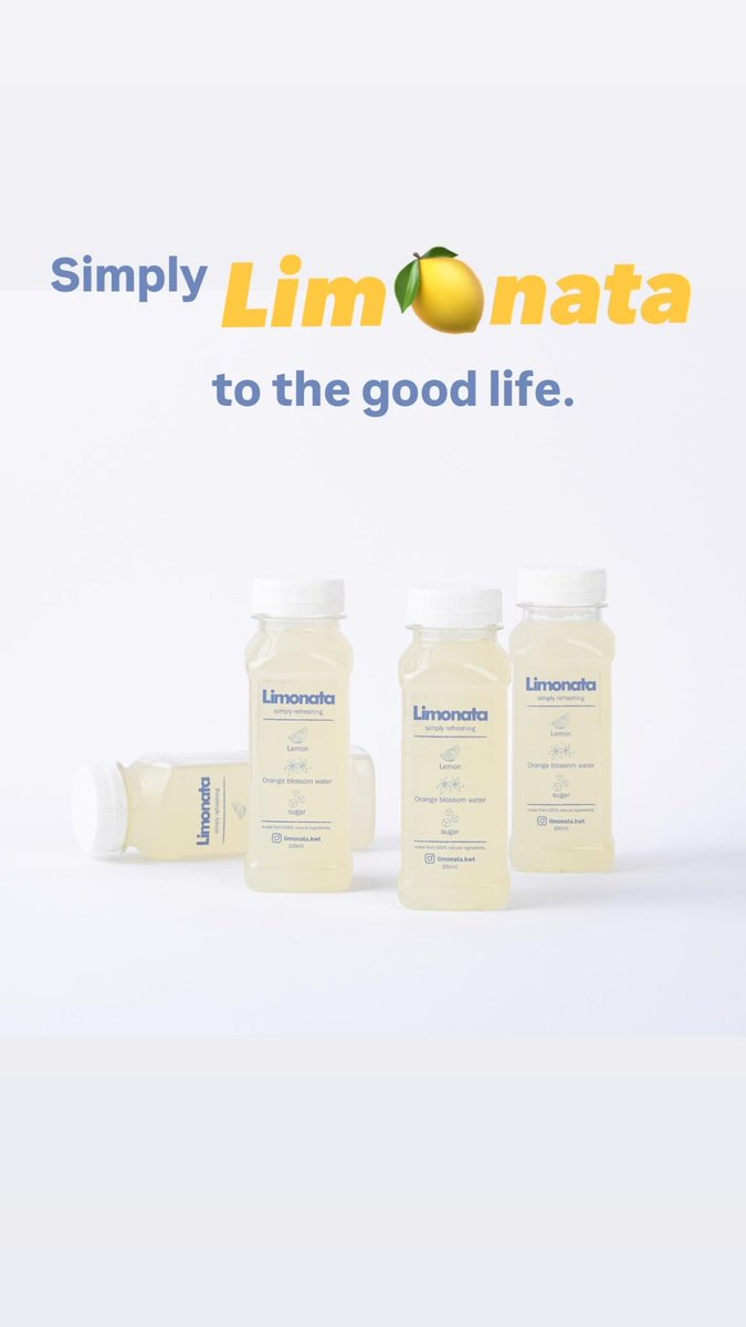 🍋#مشروع_جديد ( ليموناتا ) 🍋 
ليموناظة - عصير ليمون 
يستاهل الدعم على الانستغرام و التيك توك : limonata.kwt 

#الكويت #الصين