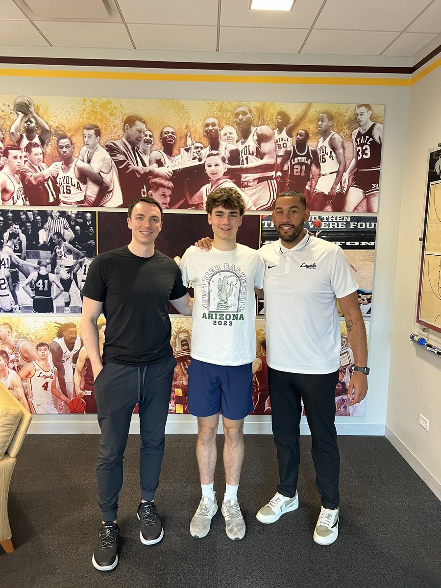 Loyola!

Yesterday, during an unofficial visit to Loyola Chicago, I received an offer from Coach Valentine!

Back to work 🏗️

<a href="/CoachDrewLU/">Drew Valentine</a> // <a href="/CoachSotos/">Christian Sotos</a> 
<a href="/FundamentalUA/">Fundamental U</a> // <a href="/NewTrierBBB/">New Trier Boys Hoops</a>