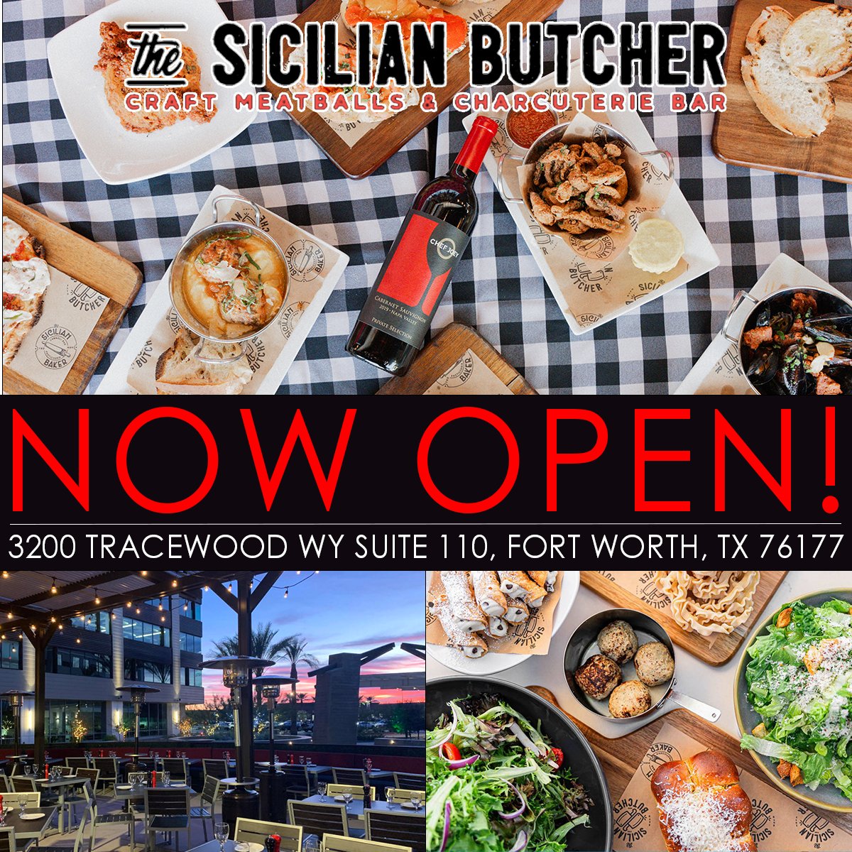 We are excited to announce the new opening of The Sicilian Butcher in FORTH WORTH, TX!!

📍3200 Tracewood Wy Suite 110, Fort Worth, Tx 76177

#NewOpening #Falcon #CRE #DFW