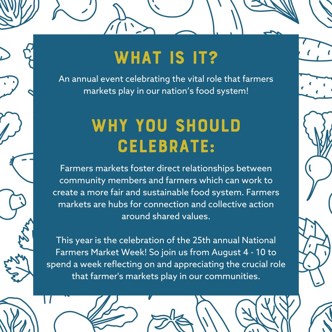 August 4-10 is National Farmers Market Week! Join us in celebrating the hard work of farmers in Appalachian Kentucky by shopping at your local farmers market. 

#nationalfarmersmarketweek #farmersmarketweek #farmersmarkets #appalachianky #appalachia #kentucky #ky #eky