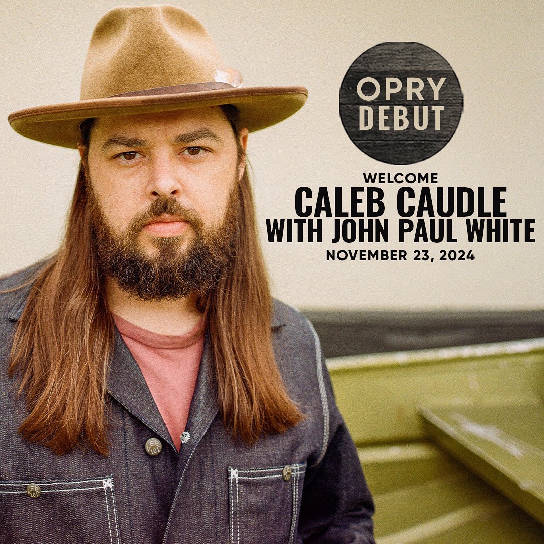 Caleb Caudle (@caleb_caudle) on Twitter photo I will be making my <a href="/opry/">Grand Ole Opry</a> debut on November 23rd!
I’ve wanted to do this for as long as I’ve been playing music. When a dream this big comes true it allows you to dream bigger and for that I am grateful. My friend John Paul White will be joining me to sing harmony. I will be making my <a href="/opry/">Grand Ole Opry</a> debut on November 23rd!
I’ve wanted to do this for as long as I’ve been playing music. When a dream this big comes true it allows you to dream bigger and for that I am grateful. My friend John Paul White will be joining me to sing harmony.