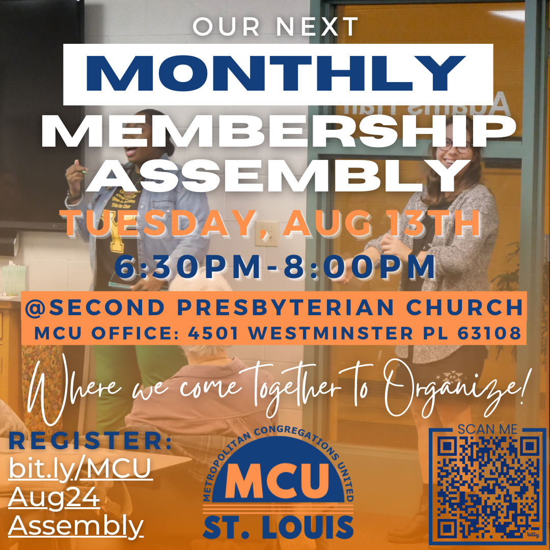 ⚡️Our next Monthly Membership Assembly Meeting is Tuesday, Aug 13th! We will continue building out our #PowerMapping, #Analysis, and Power 1:1s for each task force! Our collaborative work will influence REAL policy change! 🔗bit.ly/MCUAug24Assemb…

#MCU #august #members #MO STL