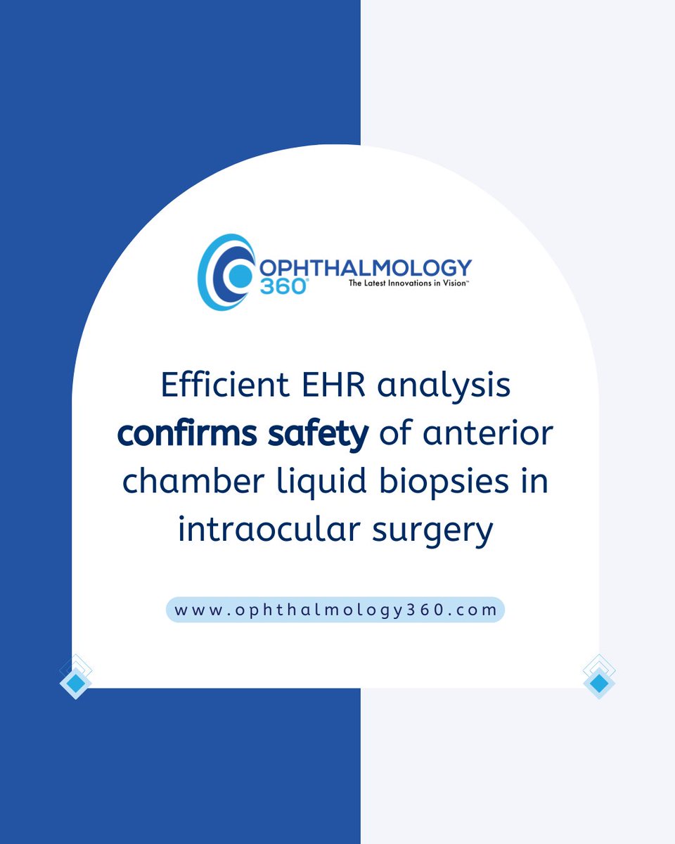 OPH360's tweet image. Read the full article here ⤵️
ophthalmology360.com/anterior-segme…

#Ophthalmology360 #AnteriorSegment #IntraocularSurgery #IntraocularPressure #Glaucoma #DiabeticRetinopathy #Uveitis #RetinitisPigmentosa