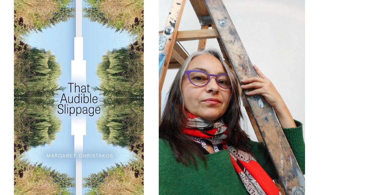 In her poetry collection, THAT AUDIBLE SLIPPAGE, Margaret Christakos "invites the reader into the slip between language and sound." melanie brannagan frederiksen, <a href="/WinnipegNews/">Winnipeg Free Press</a>
bit.ly/4c5lEuF 

<a href="/MChristakos/">Margaret Christakos</a> <a href="/CanadianPoets/">League of Canadian Poets</a> #poetry #books #CanLit