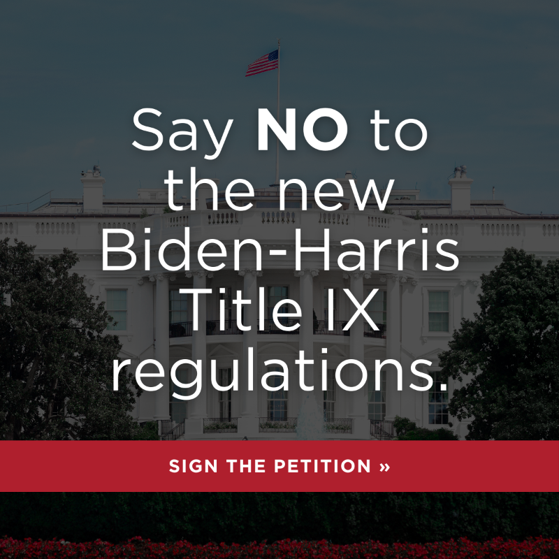 MSLF's tweet photo. Will you take just two minutes to sign our petition against the new Biden-Harris Title IX regulations?

Biden and Harris’s latest overreach will force students to use “preferred pronouns,” give boys unrestricted access to girls’ locker rooms and destroy parental rights.