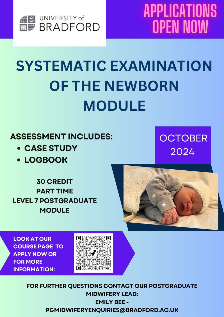 ***APPLICATIONS NOW OPEN***

Come and join us at the University of Bradford with our wide offering of postgraduate and CPD study to further your career development.