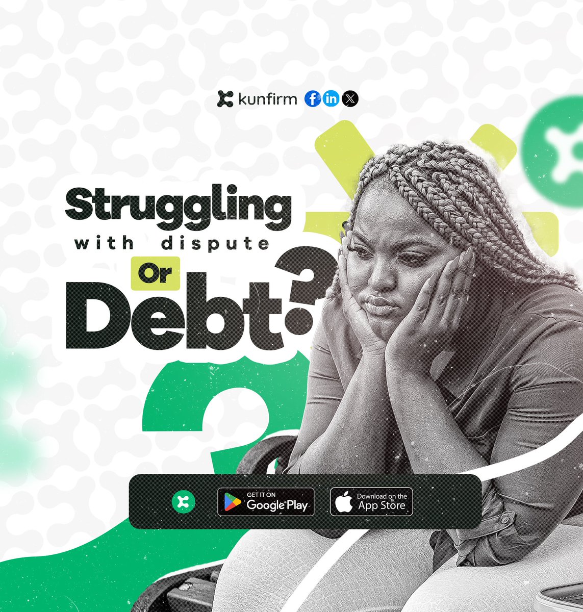 kunfirm's tweet image. Settling a debt dispute doesn&apos;t have to be a headache!

@Kunfirm&apos;s AI-powered mediation helps you resolve issues quickly &amp;amp; fairly.  ✅

Skip the stress &amp;amp; get back to financial peace of mind.

Get started: Kunfirm.me or download the app!

#DebtResolution…