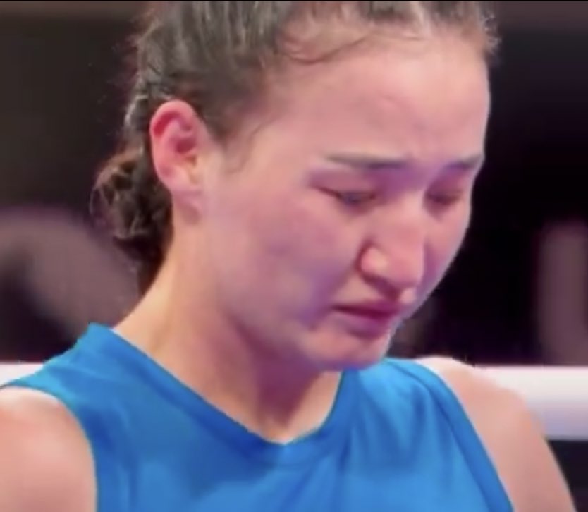 libsoftiktok's tweet image. This dude just beat up a woman and was declared a winner. Men are allowed to punch women in the face at the Olympics.