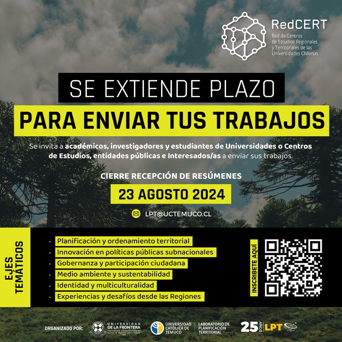 Se extiende plazo para enviar tus trabajos hasta el día lunes 23 de agosto! 📚✨ <a href="/redcertchile/">Redcertchile</a>