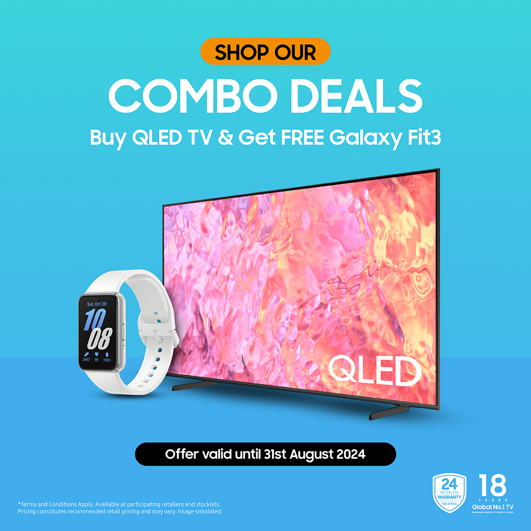 SamsungMobileTz's tweet photo. Furahia Nane Nane na ofa maalum kwenye modeli zote za QLED! Pata Galaxy Fit3 bure ukiwa na kadi ya udhamini. Ofa inapatikana kwa wauzaji wote walioidhinishwa au wasiliana nasi kupitia +255 744 020 306.

Masharti na vigezo kuzingatiwa.

#QLED4K
#MoreWithSamsung https://t.co/m0WJJQJe4M